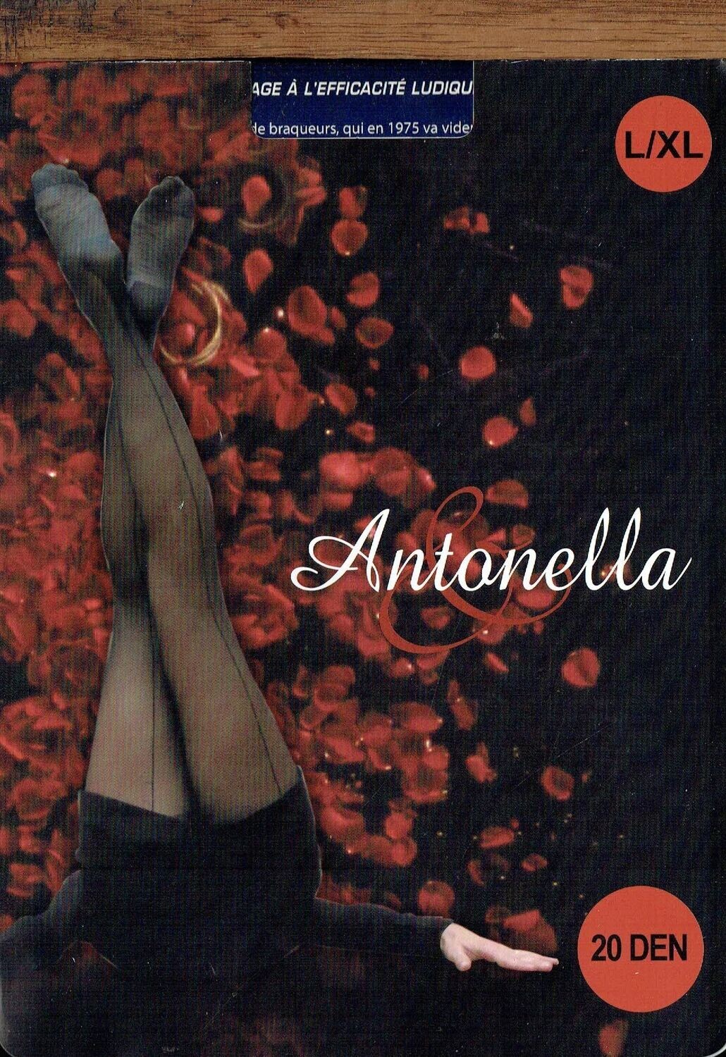 Collant Fantaisie Sexy Noir Antonella Noir - Taille L/XL