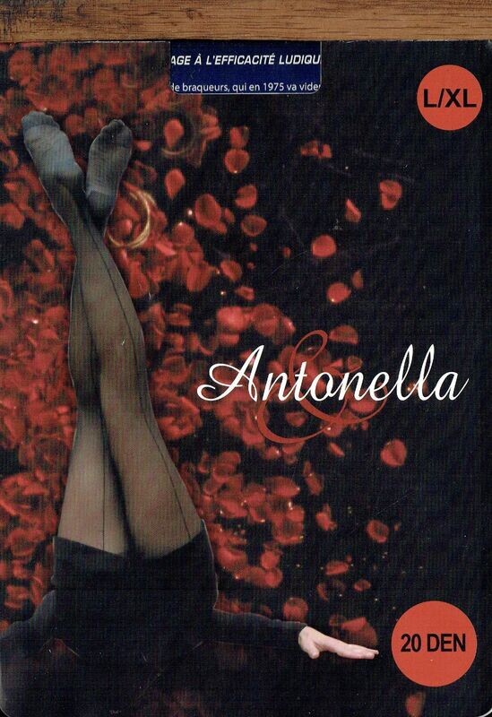 Collant Fantaisie Sexy Noir Antonella Noir - Taille L/XL