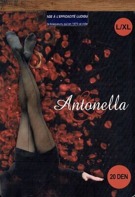 Collant Fantaisie Sexy Noir Antonella Noir - Taille L/XL