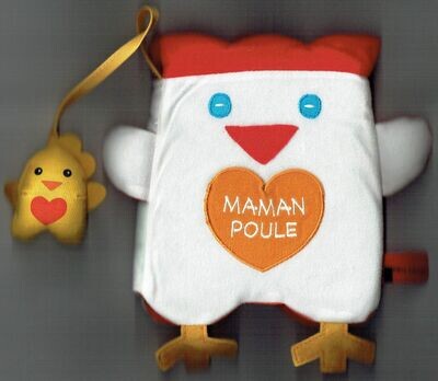 Mon Livre en Tissu - Maman Poule - Mon Doudou - 19 x 19 x 6 cm Mon Livre en Tissu - Maman Poule - Mon Doudou - 19 x 19 x 6 cm