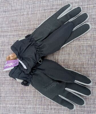 Herlaine Orca - Paire de Gants Thermiques - Sports d'Hiver - Couleur Noir/Gris - Texturée  - Taille 7