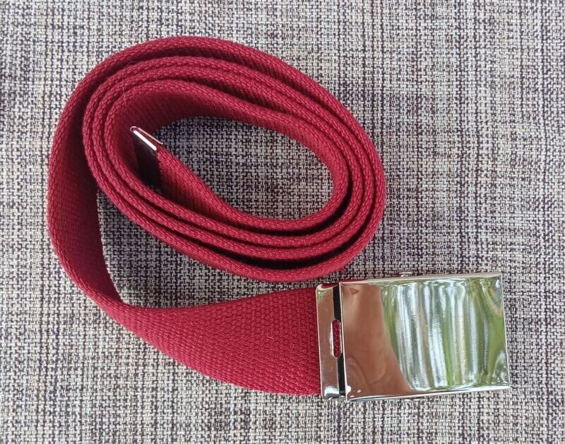 Ceinture Crème "Style Toile Militaire" - Longueur de 105 cm, Largeur 4 cm
