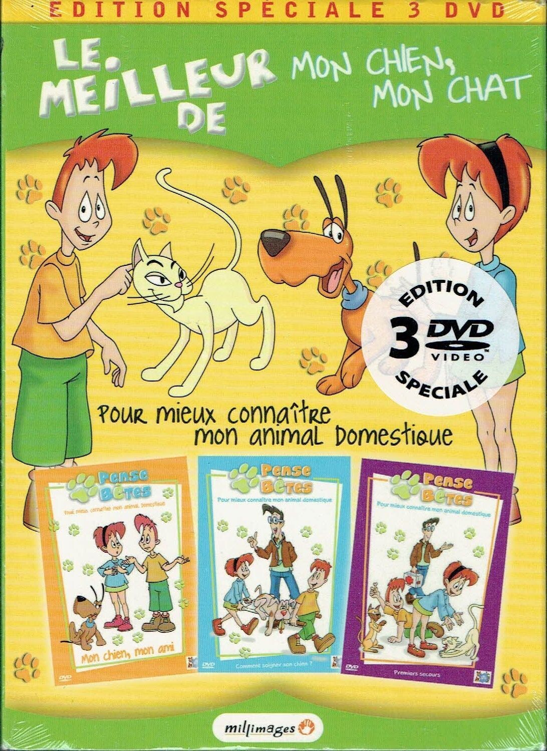 Ludo-Educative "Pour Mieux Connaître son Animal Domestique"  - En "Penses Bêtes" sur trois Volumes, Découvrez les Secrets pour bien Vivre avec Vos Animaux. - 3 DVD