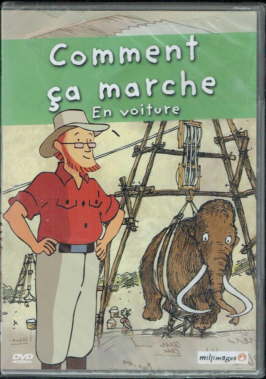 Comment ça Marche "En Voiture" Un Inventeur parmi les Habitants de l’Île Imaginaire, Au Temps des Mammouths- 1 DVD