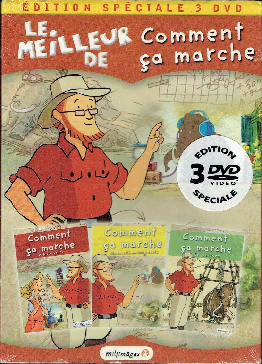 Le Meilleur de "Comment ça Marche" - Retrouvez Trois Sujets "En Voiture", " Mammouths au Long Couts" et "A Toute Vapeur" Comprendre avec les Mammouths sur 3 DVD