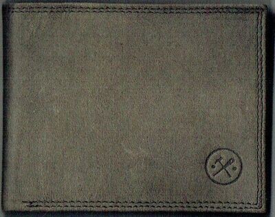 PorteFeuille Idaho H & S - Cuir de Bœuf - Gris Vieilli - RFID Horizontal