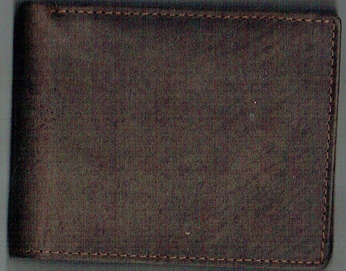 Porte-Feuille  Couleur Unique Marron Vieilli - Cuir de Vachette - RFID Horizontal