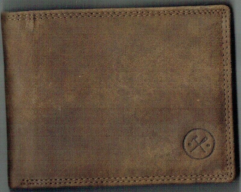 PorteFeuille Idaho H & S - Cuir de Bœuf - Camel Vieilli - RFID Horizontal