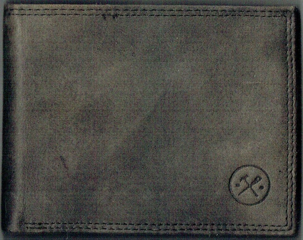 PorteFeuille Idaho H & S - Cuir de Bœuf - Gris Foncé Vieilli - RFID Horizontal