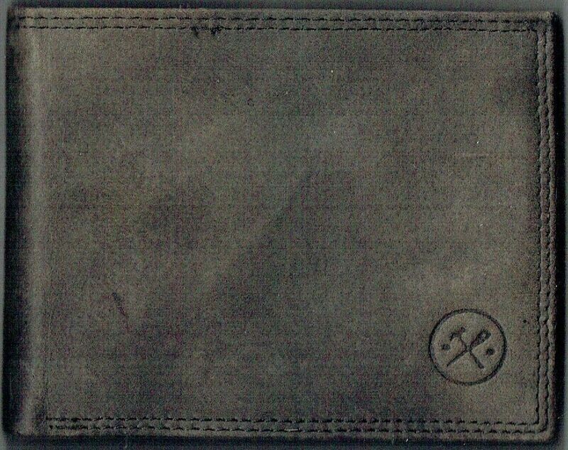PorteFeuille Idaho H & S - Cuir de Bœuf - Gris Foncé Vieilli - RFID Horizontal