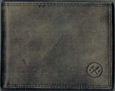 PorteFeuille Idaho H & S - Cuir de Bœuf - Gris Foncé Vieilli - RFID Horizontal