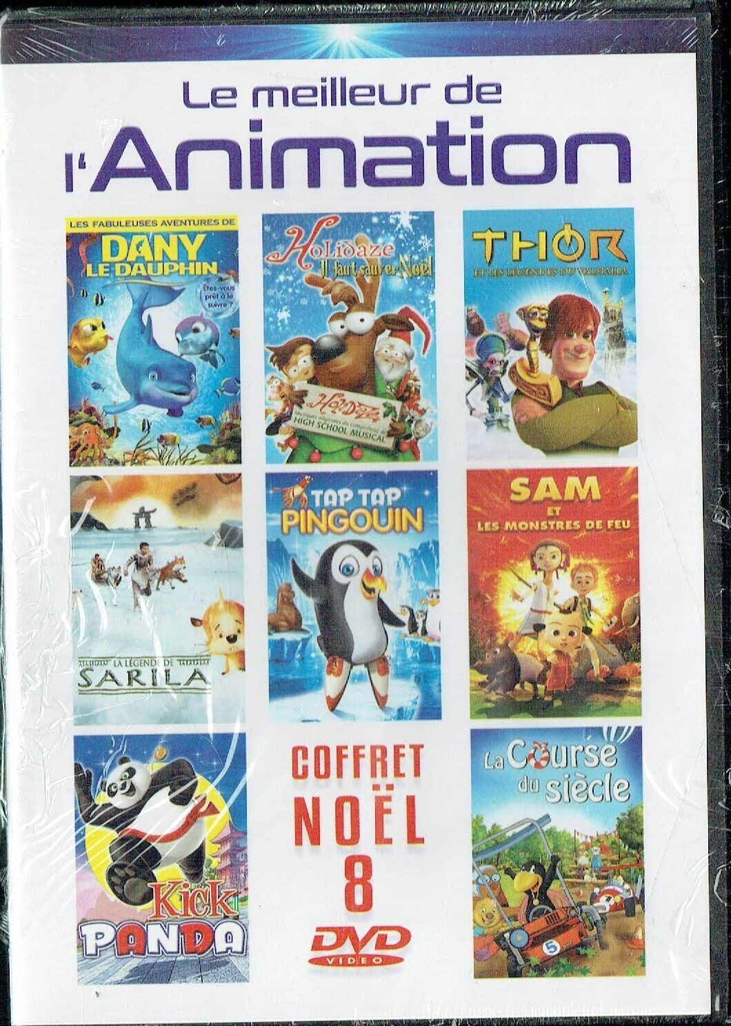 Coffret de Noël, Le Meilleur de l'Animation, 8 Films d'Animations sur 8 DVD