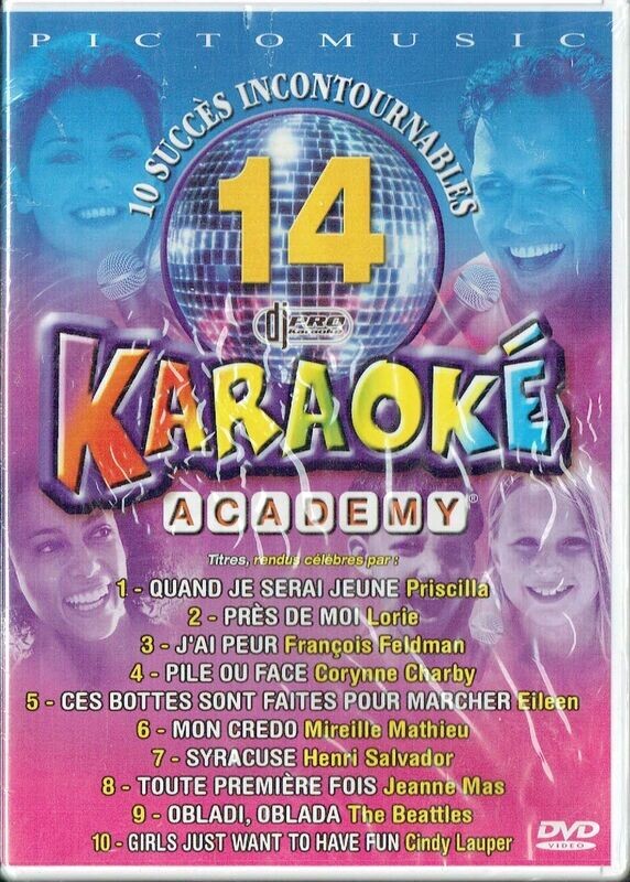 KARAOKÉ "Académy" - Les Meilleurs des Tubes  10 Chansons sur 1 DVD