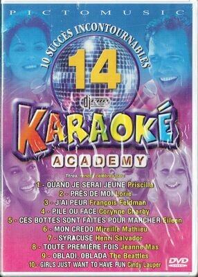 KARAOKÉ "Académy" - Les Meilleurs des Tubes  10 Chansons sur 1 DVD