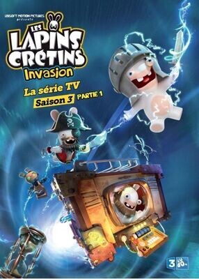 Les Lapins Crétins "Invasion" - La Série TV Saison 3 Partie 1 plus 27 Épisodes - 1  DVD