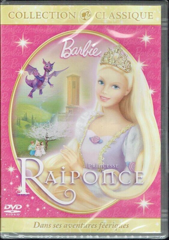 Rentrée dans le Monde de "Barbie" dans ses Aventures Féeriques "Barbie Princesse Raiponce" - 1 DVD