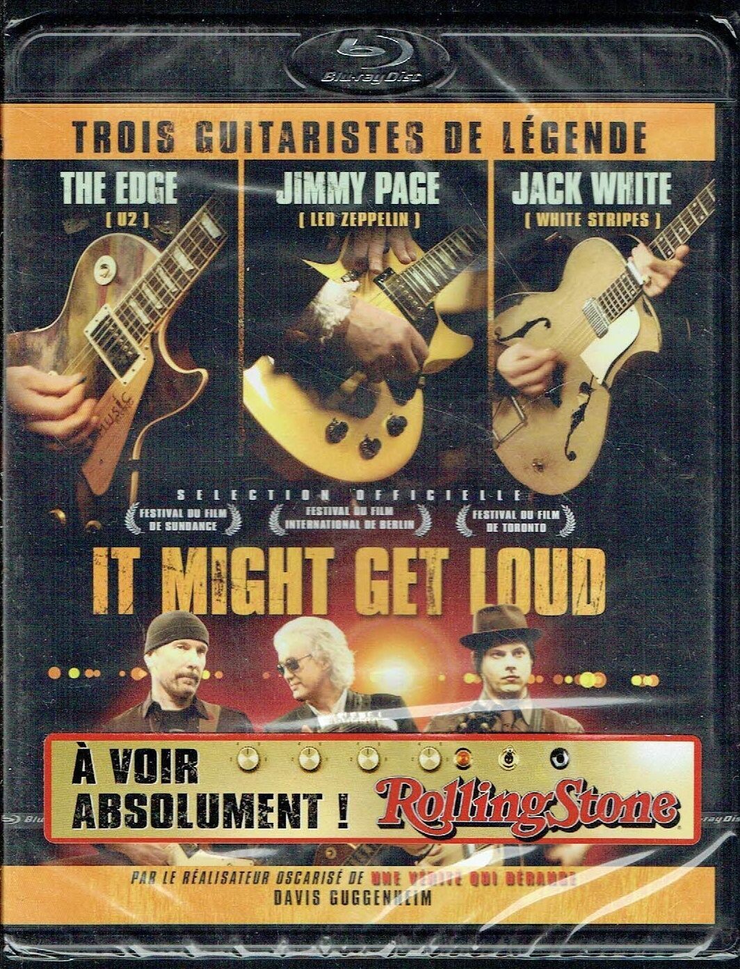 Trois Guitaristes de Légende "The Edge" & " Jimmy Page" & "Jack Write" sur 1 Blu Ray