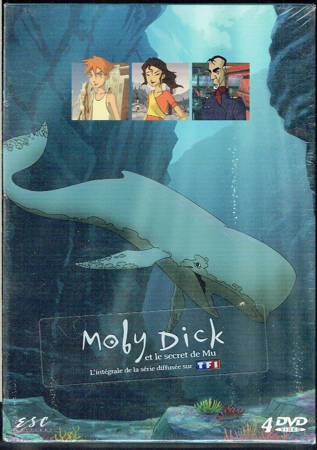 Coffret "Moby Dick La Baleine Blanche" et le Secret de Mu - L'Intégrale de la Série Diffusé sur TF1 sur  4 DVD