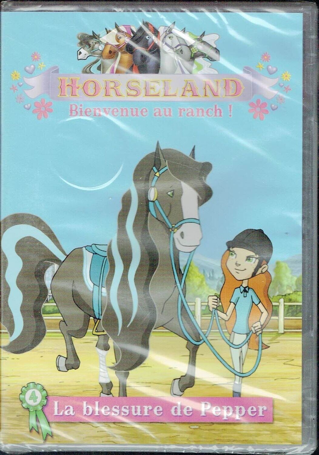 HORSELAND Bienvenue au Ranch "La Blessure de Pepper" Un Endroit rêvé pour l’Équitation, Rejoins vite Sarah, rosa, Marie, et leurs Amis... dans 4 Aventures, 1 DVD