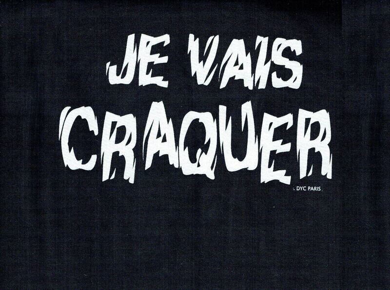 T-SHIRT - XL -  En Écriture Vibrante "Je Vais Craquer"