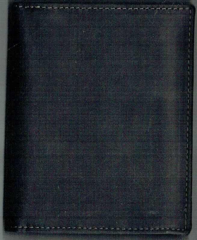 Porte-Feuille 120 Imprimé "Camion", De Couleur Noir Vieilli, Cuir de Vachette Système RFID Anti-Transfère CB, Vertical