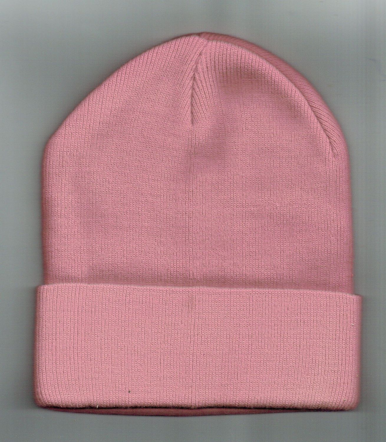 Un Bonnet de Couleur "Rose Bonbon" Unique  avec un Revers