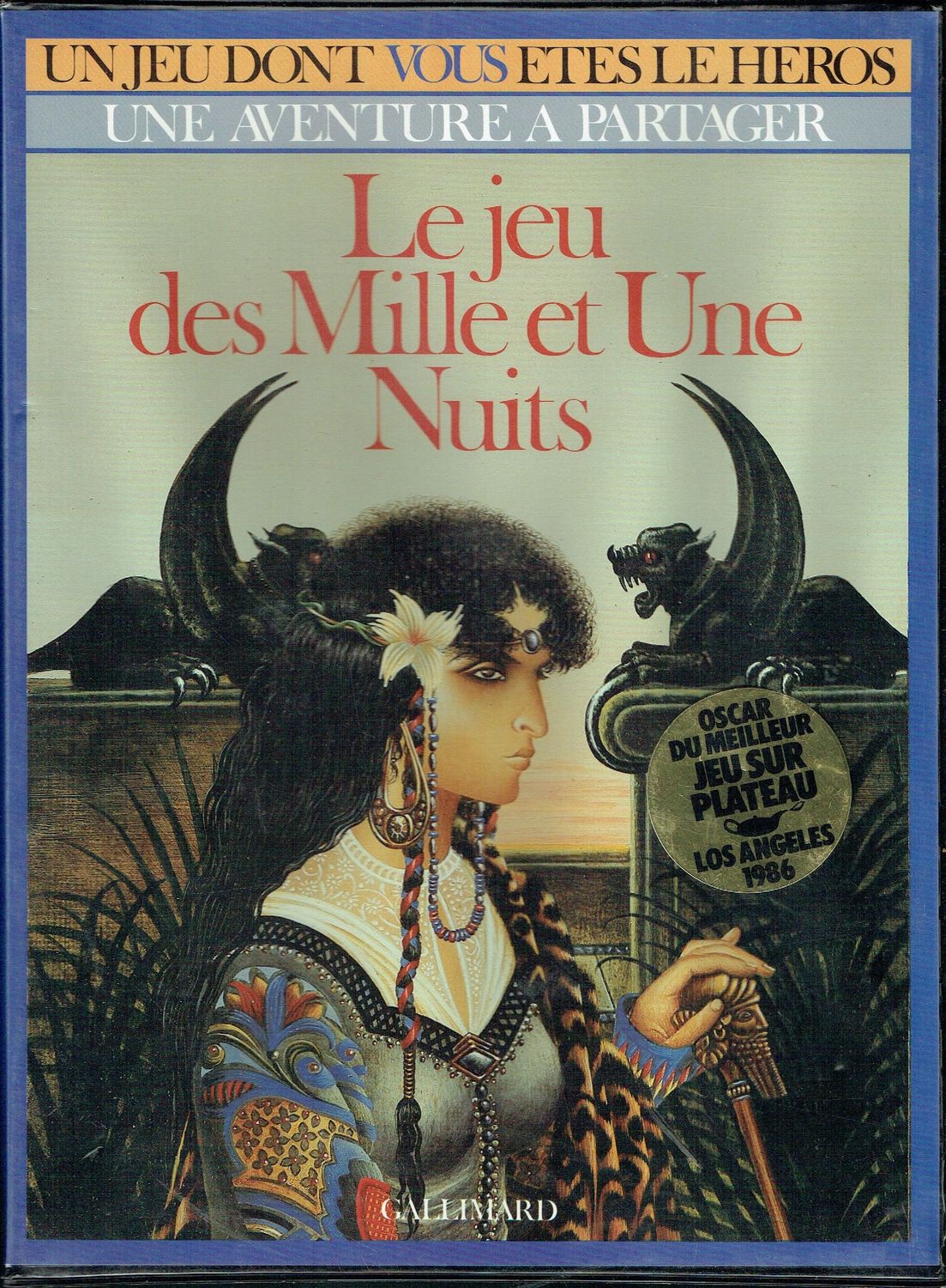 Collecteur de 1987 Jeu de Plateau "Le Jeu  des Milles et une Nuit" un Univers de Contes et de Légendes, Génies, Magie et Sortilèges, Cartes Cartonnées