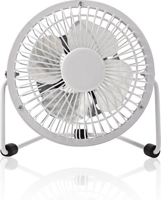 Mini Ventilateur "Blanc" de Bureau, Alimenté par un Port USB, avec Interrupteur M/A, Il suffit de le Brancher sur Votre Ordinateur, ainsi la Surface de Travail est au Frais