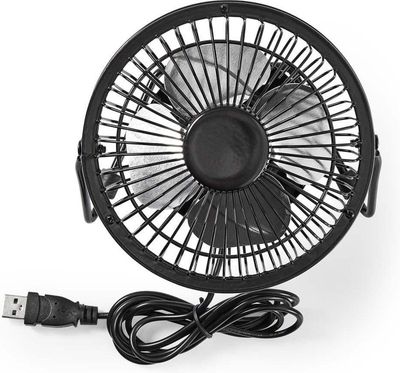 Mini Ventilateur Mini Ventilateur "Noir" de Bureau, Alimenté par un Port USB, avec Interrupteur M/A, Il suffit de le Brancher sur Votre Ordinateur, ainsi la Surface de Travail est au Frais