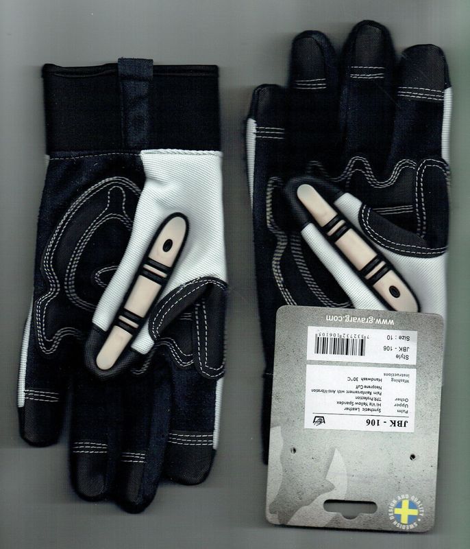 Une Paire de Gants Travail Professionnel Une Paire de Gants Travail Professionnel "JBK-106" Renforcé, Anti-Vibration, de Fabrication de Cuir, Néoprène Rigide et Synthétique pour Couleur, Jaune, Noir, Gris, Orange pour une Taille L=10
