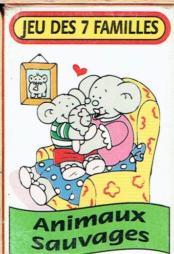 Jeu de Cartes "KIM'PLAY" un Jeux des" 7 familles Animaux Sauvages" avec Coloris Bleu, Convient aux Enfants Comme aux Ados pour une utilisation en Famille où avec ses Amis, de 2 joueurs ou plus.