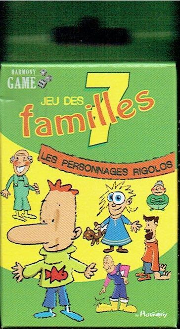 Jeu de Cartes "Harmony" un Jeux des" 7 familles Les Personnages Rigolos", Convient aux Enfants Comme aux Ados pour une utilisation en Famille où avec ses Amis, de 2 joueurs ou plus.