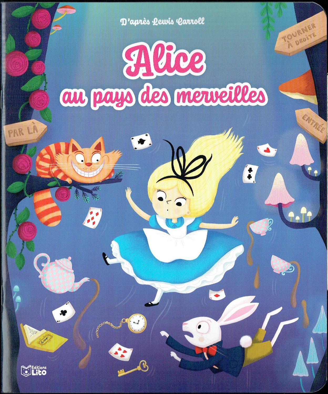 Les Mini Contes Classiques Adapté, "Alice au Pays des Merveilles", Alice s'ennuyait, Soudain elle vit passée un Petit Lapin Blanc...  D'après Lewis Carroll.