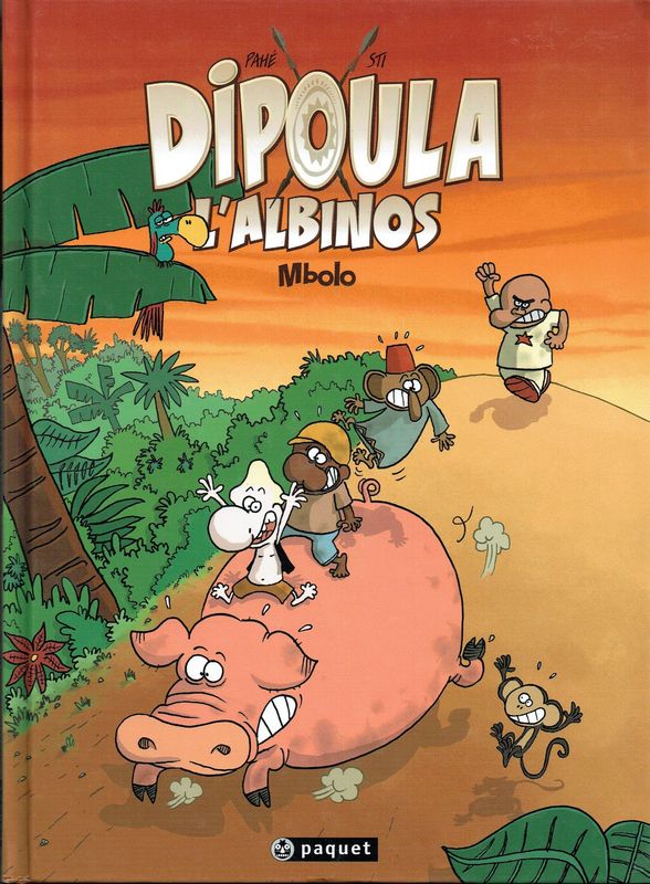 Bandes Dessinées "Dipoula l'Albinos", Mbolo, je suis Dipoula, c'est moi ça veut dire bonjour.et j'habite sur le continent africain au Gabon...