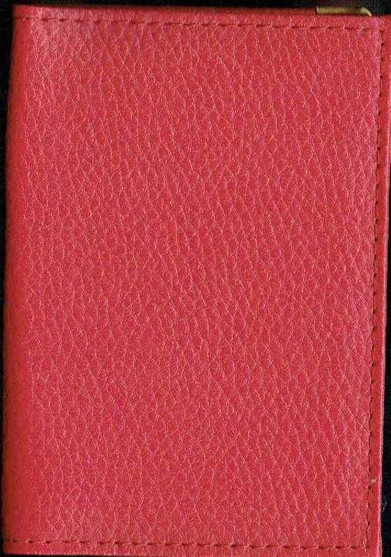 Porte Permis de Conduire, en Cuir Vachette Souple Emplacement Prévu pour Votre "Ancien & New Permis de Conduire", et aussi la Carte Verte de Couleur Rouge...