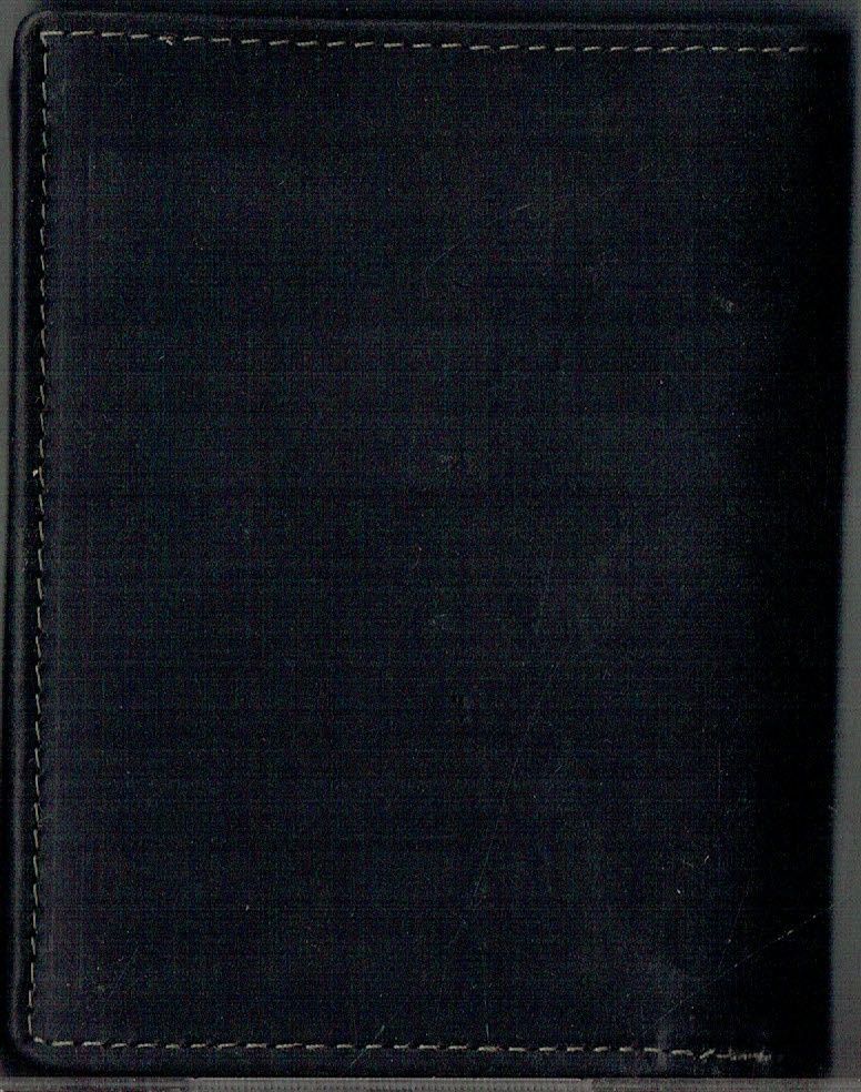 Porte-Feuille 149 Imprimé "UNI", Cuir de Vachette en Noir Vieillie, avec Système RFID Anti-Transfère CB, Horizontal
