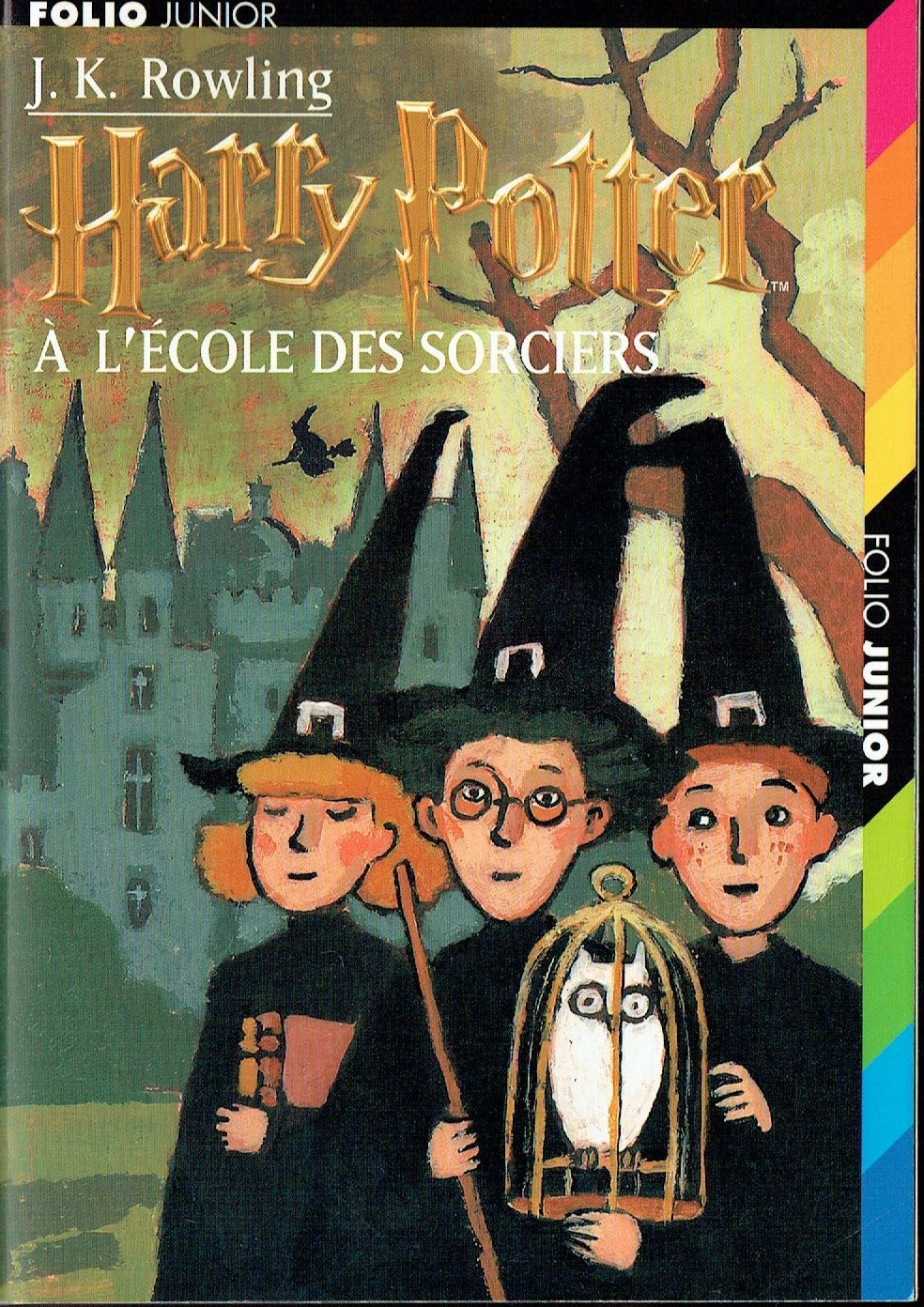 Harry Potter Tome 1, "A l’École des Sorciers", Harry à Onze ans, un Géant vient le Chercher pour l'Emmener à Poudlard, École de Sorcellerie... Série Poche +290 Pages