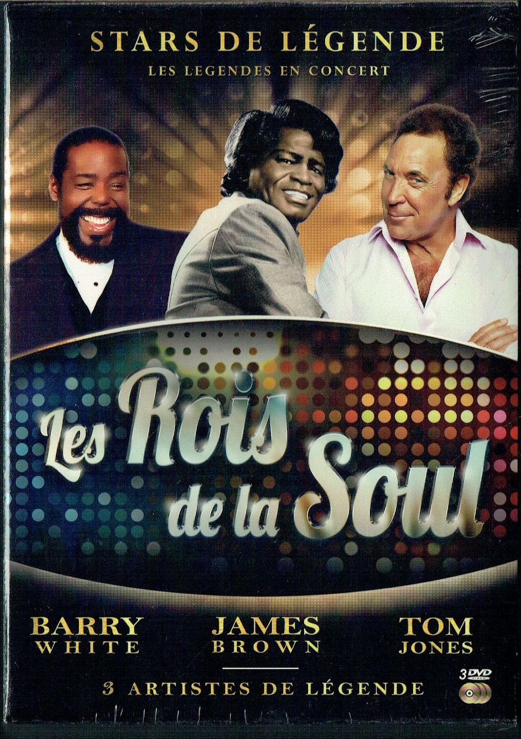 Collection Coffret Stars de Légende, "Les Rois de la Soul", Avec Barry White, James Brown et Tom Jones, Redécouvrir ces Artistes Légendaires au Sommet de leur Carrière... sur 3 DVD