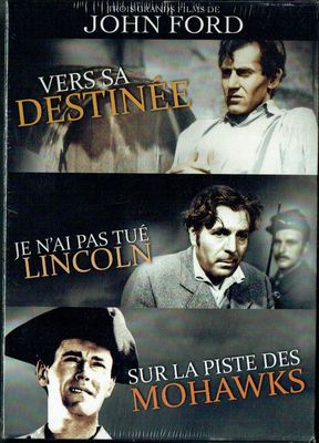 Coffret John Ford, "Vers sa Destinée, Je n'ai pas tué Lincoln & Sur la Piste des Mohawks", Trois Films Légendaires de JF, en Noir & Blanc,... 3 DVD