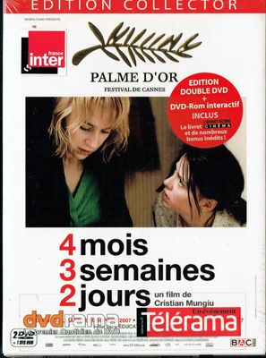 Coffret Édition Collector, Coffret Édition Collector, "4 Mois, 3 Semaines 2 Jours", 1987 En Roumanie Ottila et Gabita est Enceinte, cité Universitaire, l'Avortement... 2 DVD