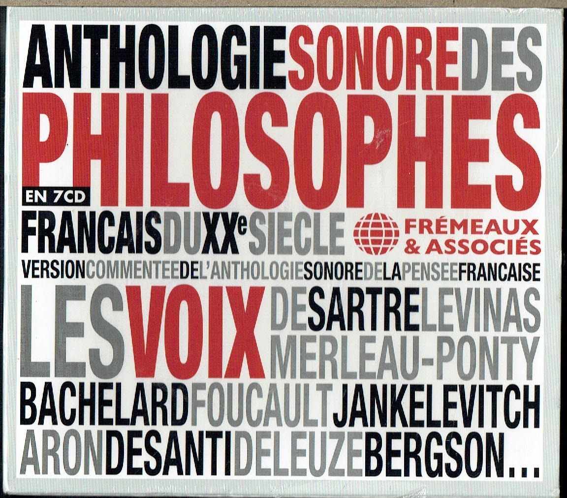 Coffret Frémeaux & Associés, Coffret Frémeaux & Associés, "Anthologie Sonore des Philosophes", Version Commentée de l'Anthologie Sonore de la Pensée Française, les Voix de Sartre, Levinas... En 7 CD-Audio