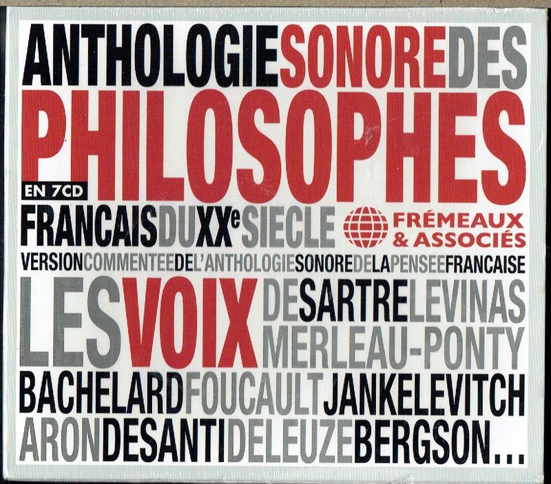 Coffret Frémeaux & Associés, Coffret Frémeaux & Associés, "Anthologie Sonore des Philosophes", Version Commentée de l'Anthologie Sonore de la Pensée Française, les Voix de Sartre, Levinas... En 7 CD-Audio