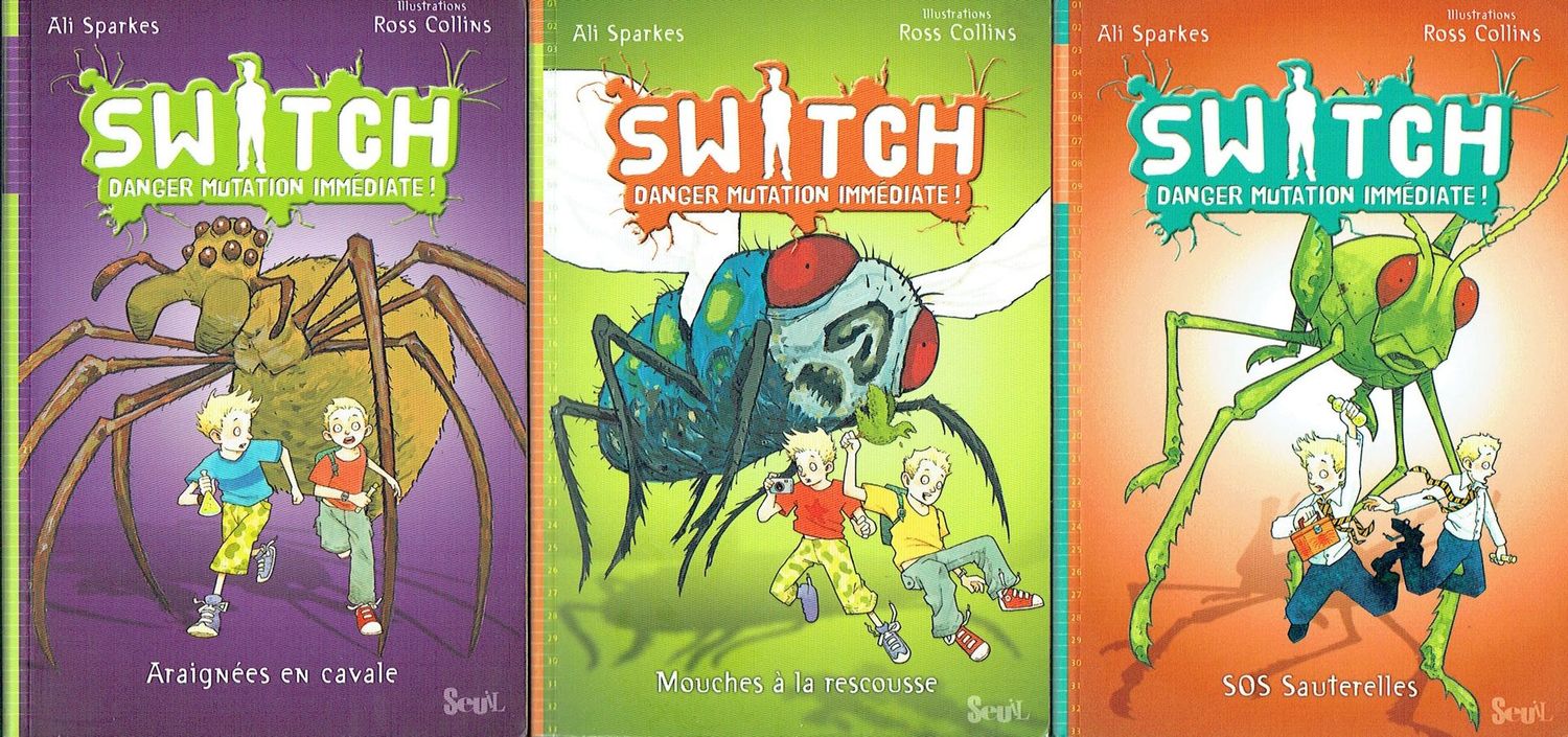 Collection SWITCH, Collection SWITCH, "Les 6 Tomes", Attention Danger Mutation Immédiate, Retrouvez les Aventures des Switch en 6 Volumes...