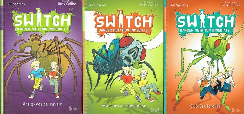 Collection SWITCH, "Les 6 Tomes", Attention Danger Mutation Immédiate, Retrouvez les Aventures des Switch en 6 Volumes...