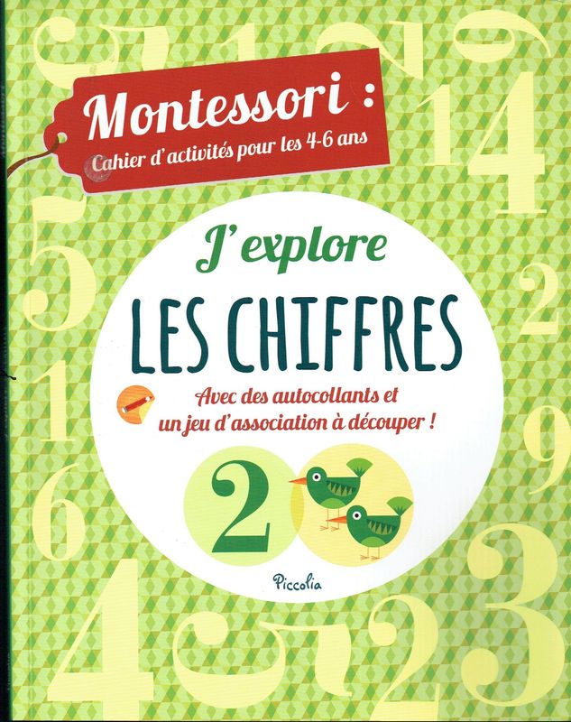 Montessori, "J'Explore les Chiffres", Un Super Cahier d'Activité pour apprendre et Comprendre les Chiffres, Jeu d'Association, 4-6 ans