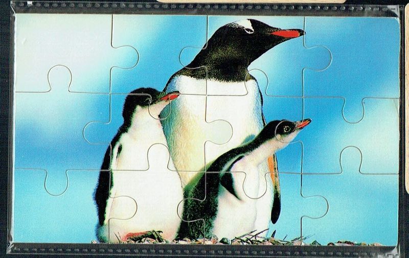 Puzzle en Bois, Puzzle en Bois, "Pingouin", 12 Pièces En Bois, avec une Épaisseur de 3mm, un Jeu en Bois pour éveiller les petits...