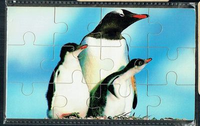Puzzle en Bois, "Pingouin", 12 Pièces En Bois, avec une Épaisseur de 3mm, un Jeu en Bois pour éveiller les petits...
