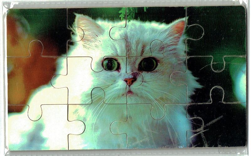 Puzzle en Bois, "L'Ours Blanc", 12 Pièces En Bois, avec une Épaisseur de 3mm, un Jeu en Bois pour éveiller les petits...