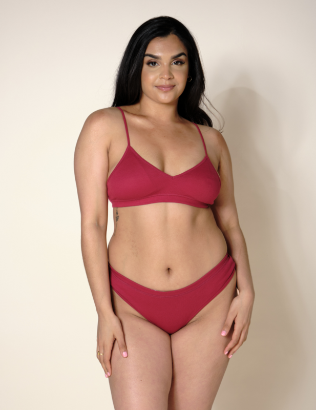 Ribbed Cotton Bra