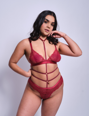 MELODY Bodysuit | Burgundy